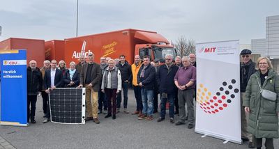 MIT und Stadtverband luden zur Info-Veranstaltung zur Solarenergie bei der Hans Aulich Spedition ein